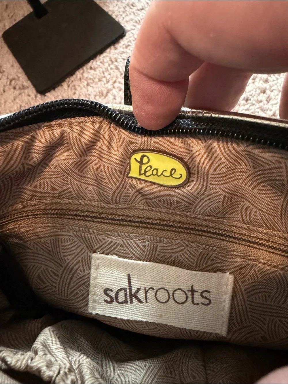 Sakroots Artist Circle Crossbody • Multicolor Boho Print • Coated Canvas • Like
